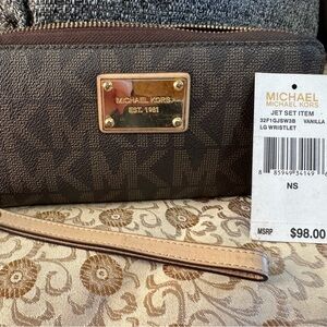 Michael Kors Dark Brown Wristlet